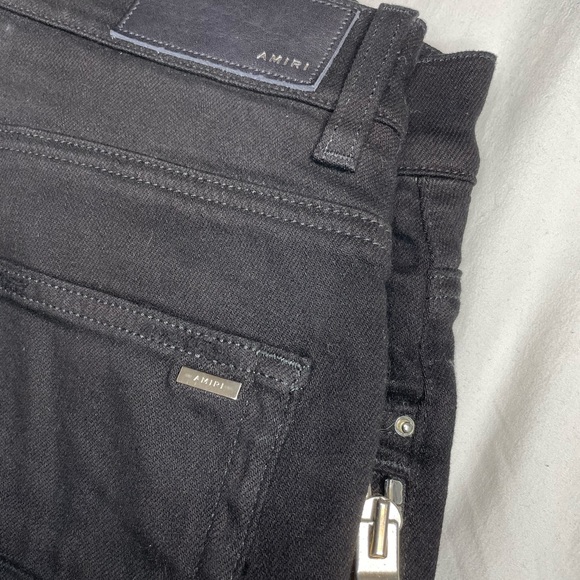 *SOLD* AMIRI Men’s Bandana Zip Knee Skinny Jeans - Picture 5 of 6